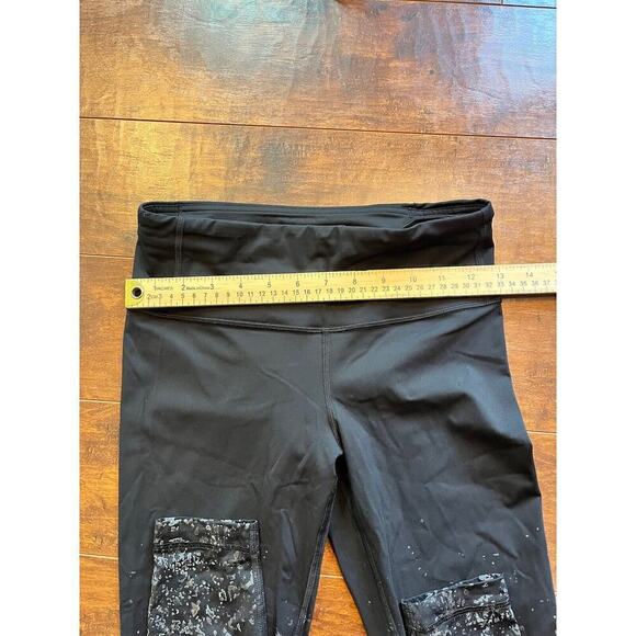 Lululemon 6 Speed Wunder Tight 28" *Speckle Shine Black / Deep Coal / Silver - Picture 4 of 5